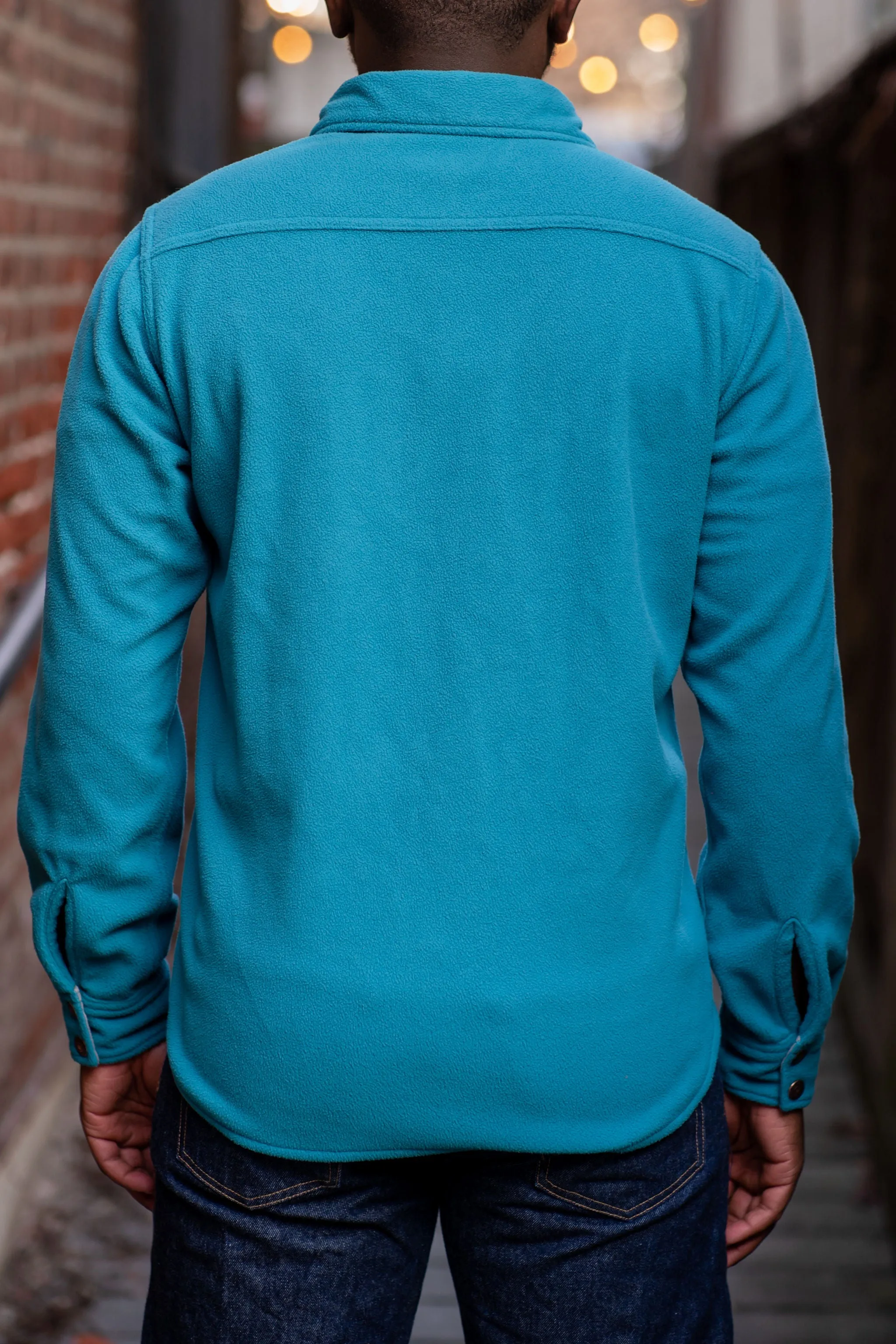 Iron Heart IHSH-287-TUR Micro Fleece C.P.O Shirt - Turquoise