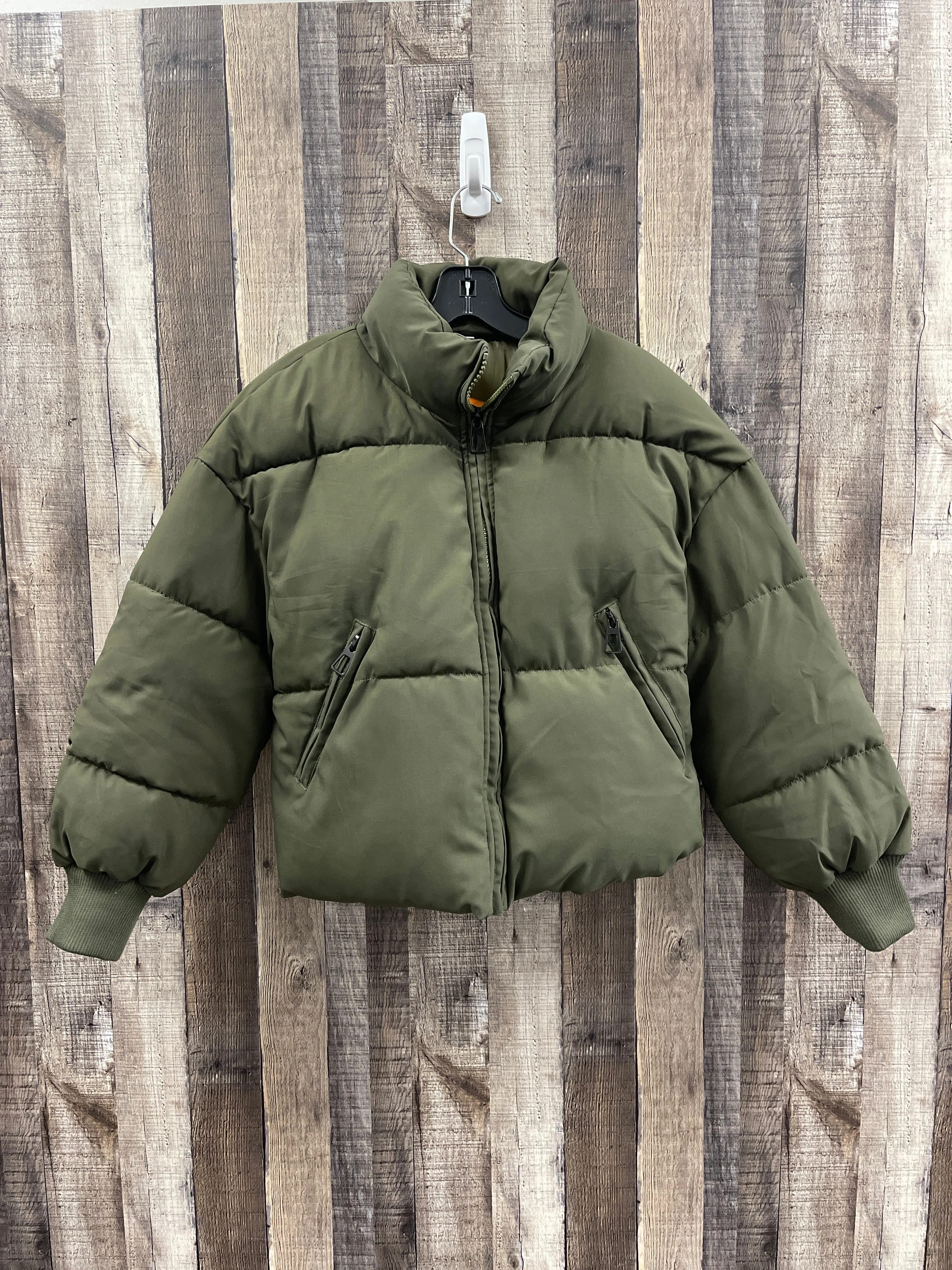 Jacket Puffer & Quilted By Clothes Mentor In Green, Size: S