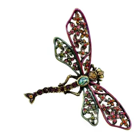 Jay Strongwater Rhinestone Dragonfly Pin Large