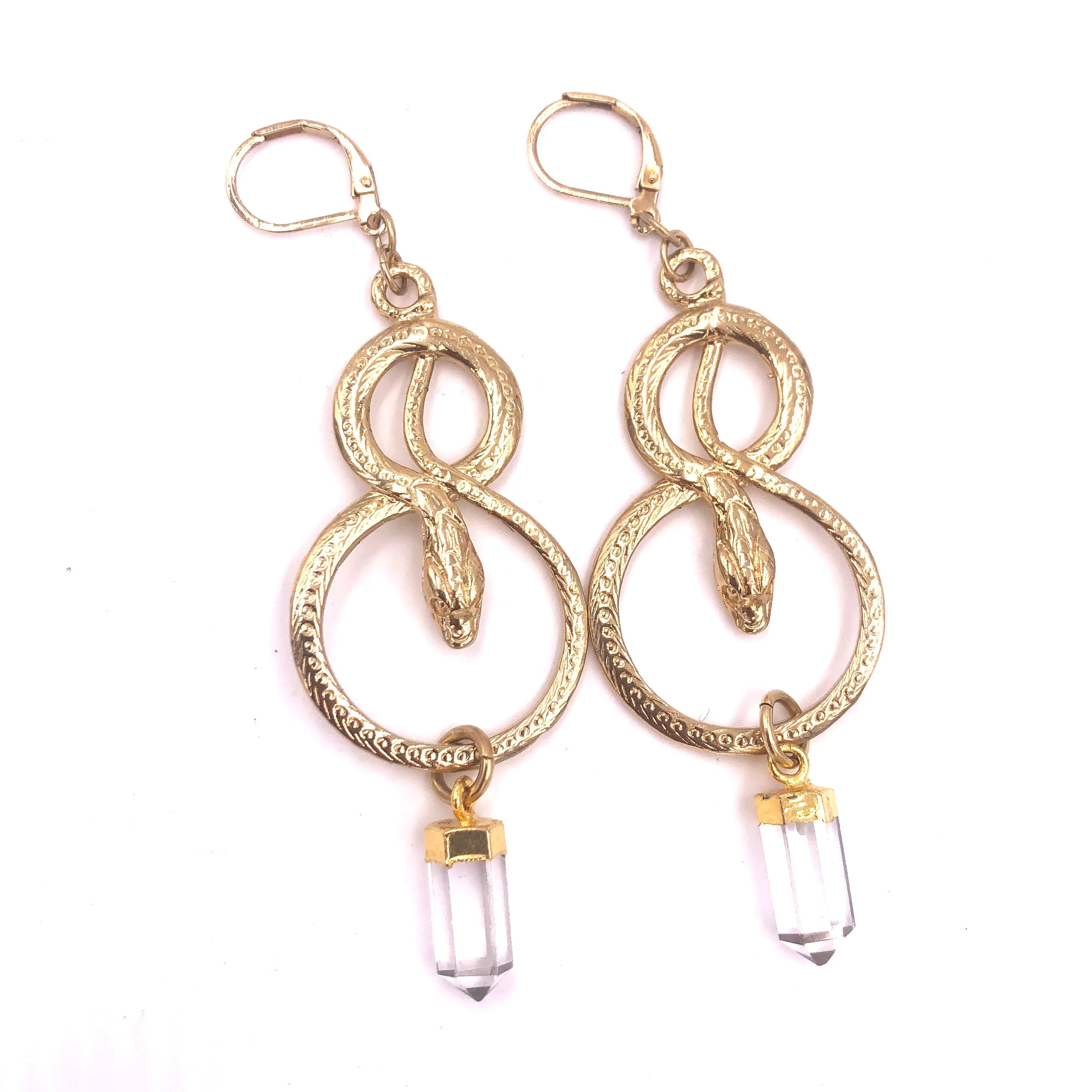 Kundalini Serpant Crystal Earrings