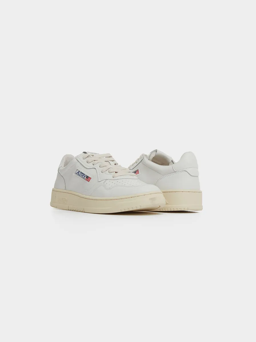 M Medalist Low, Leat / Leat White