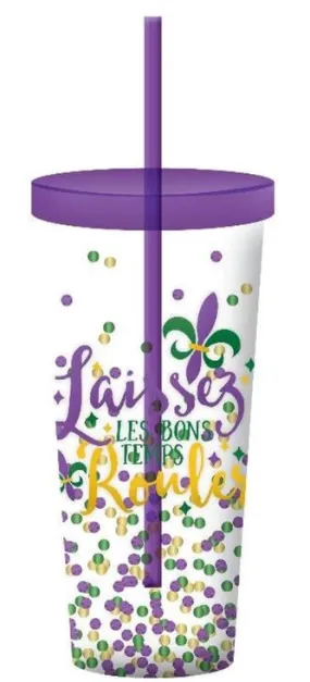 Mardi Gras Tumbler