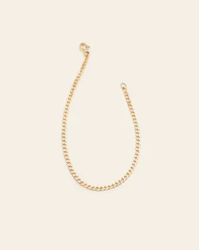 Medium Curb Chain Anklet - 10k Solid Gold