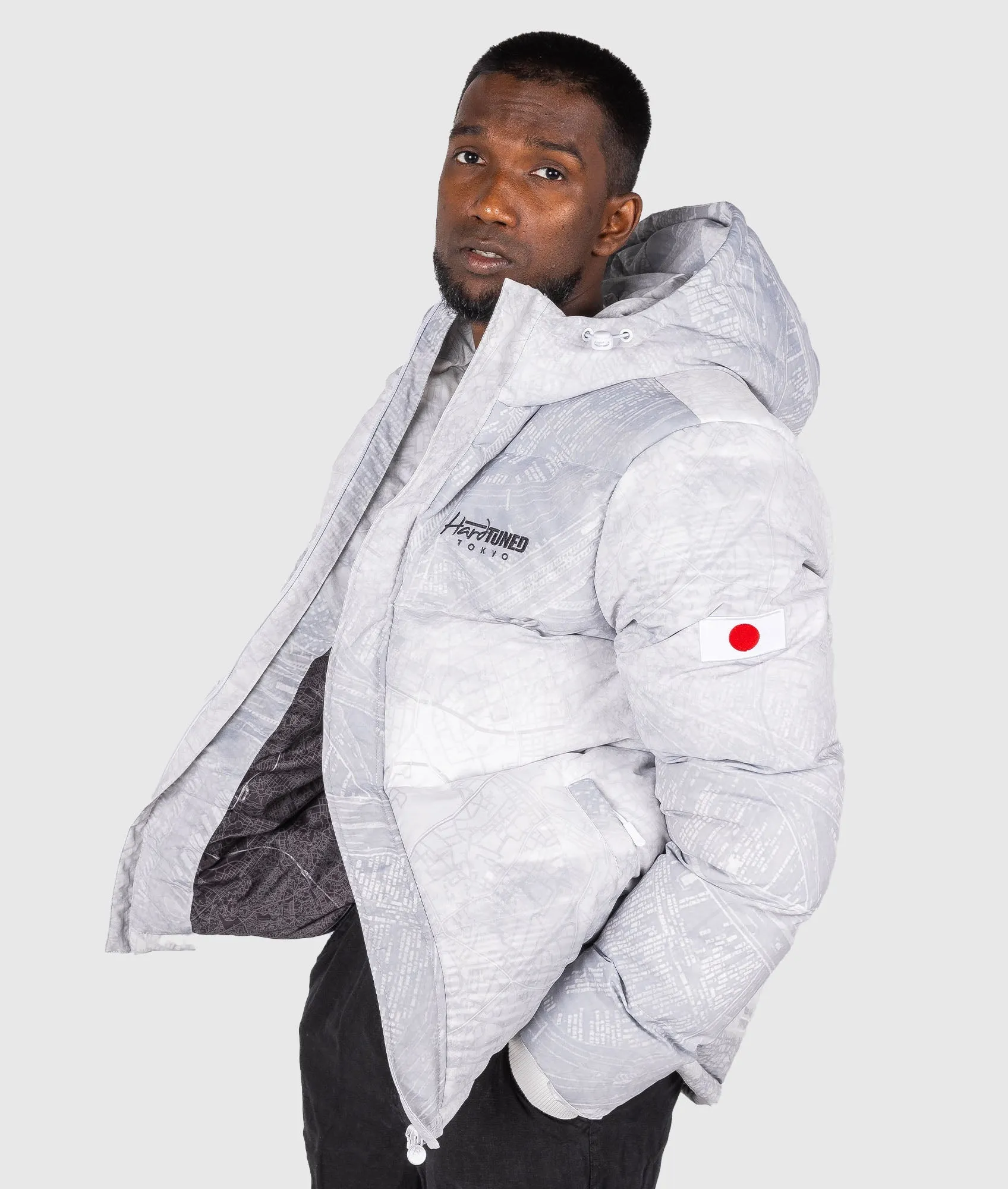 Mens Shuto White Puffer Jacket