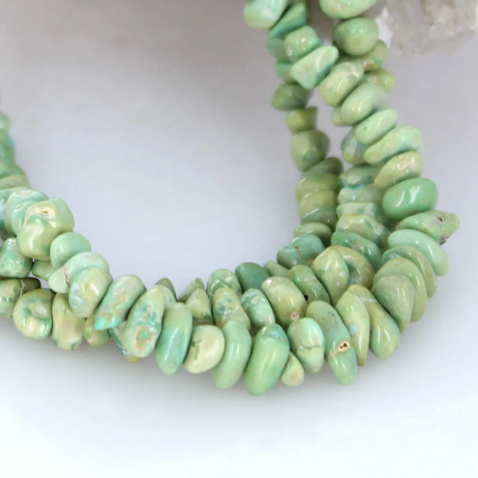 Mint Green LONE MOUNTAIN TURQUOISE Beads Nuggets