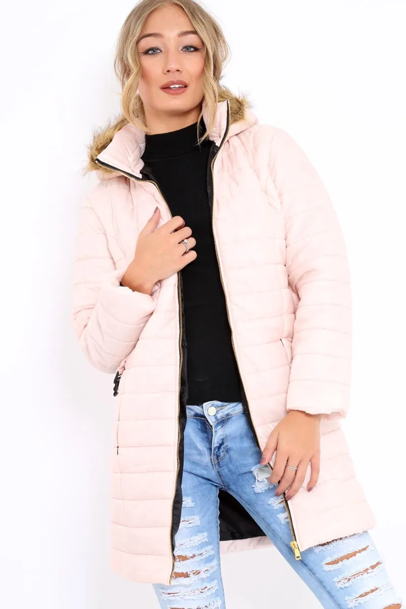 Nude Longline Puffer Jacket - Alexandra