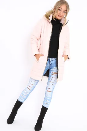 Nude Longline Puffer Jacket - Alexandra