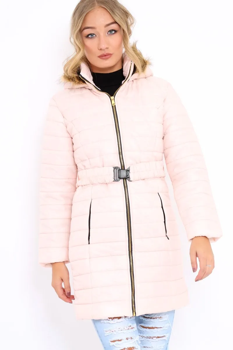 Nude Longline Puffer Jacket - Alexandra