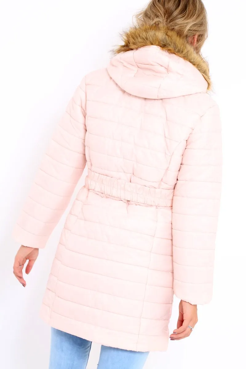 Nude Longline Puffer Jacket - Alexandra