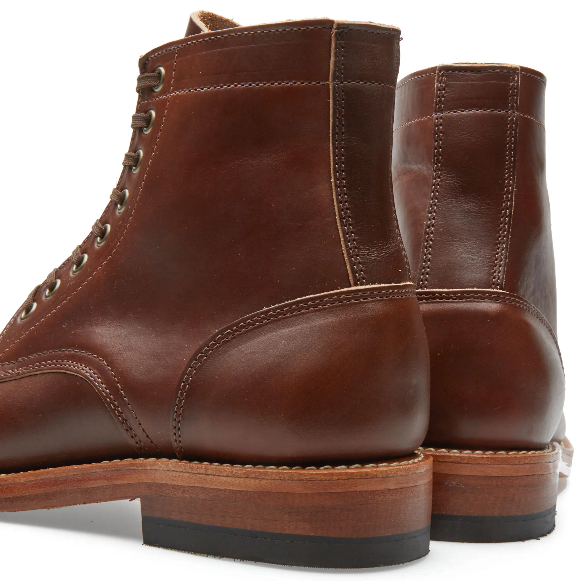 Oak Street Bootmakers Double Sole Trench BootBrown Chromexcel