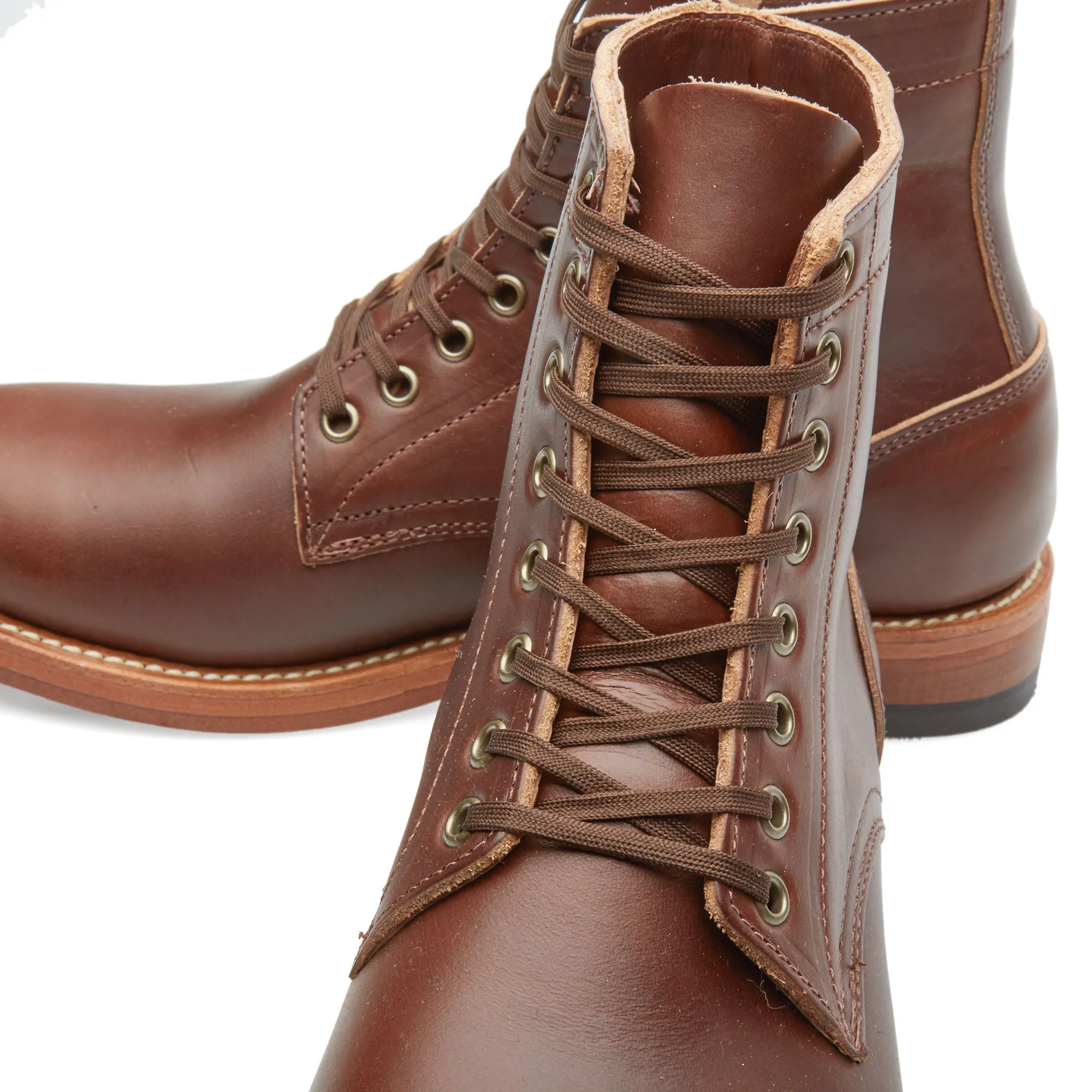 Oak Street Bootmakers Double Sole Trench BootBrown Chromexcel