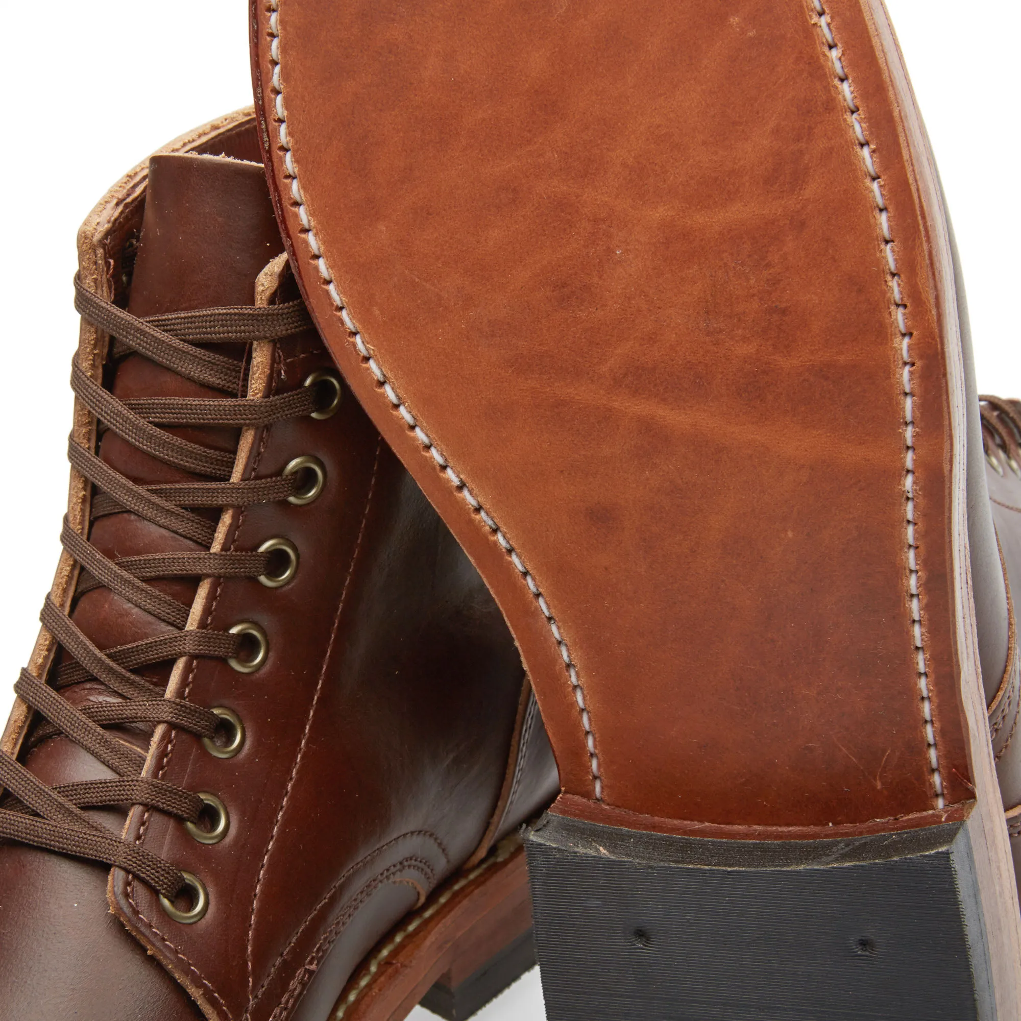 Oak Street Bootmakers Double Sole Trench BootBrown Chromexcel