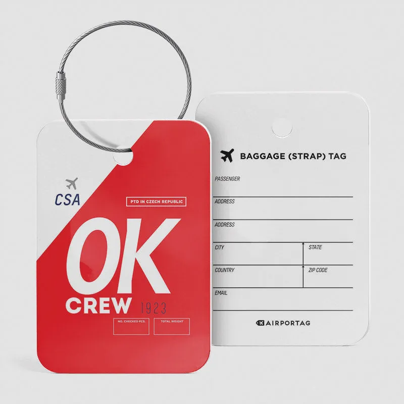 OK - Luggage Tag