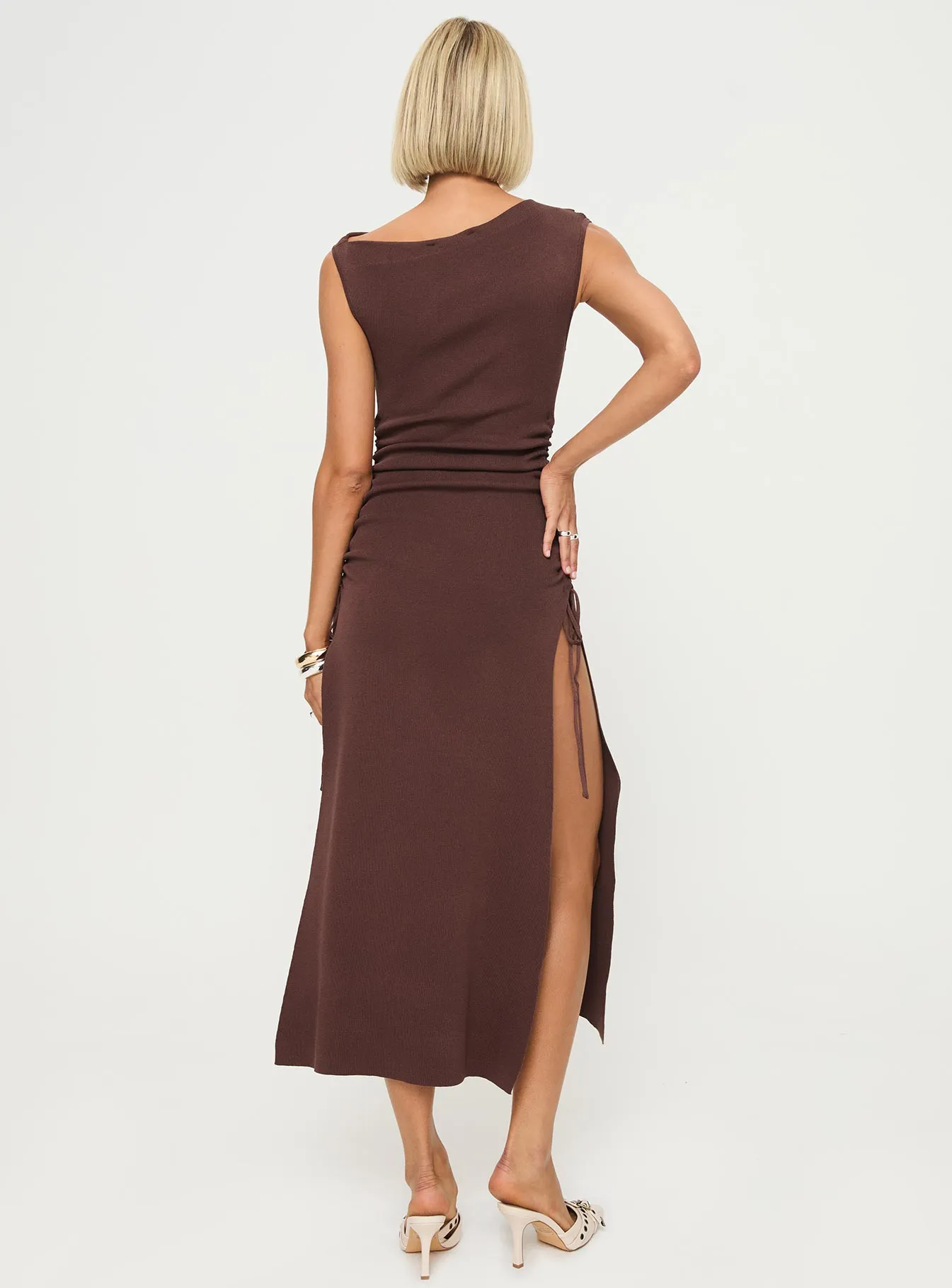 Original Sin Dress Midi Dress Chocolate