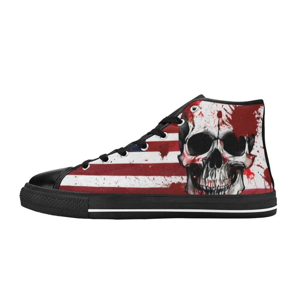 Patriotic Flag Skull Men