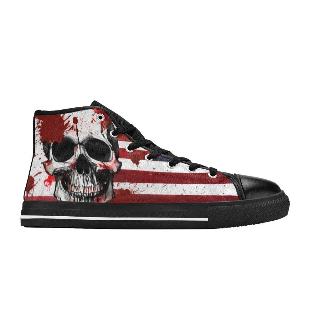 Patriotic Flag Skull Men