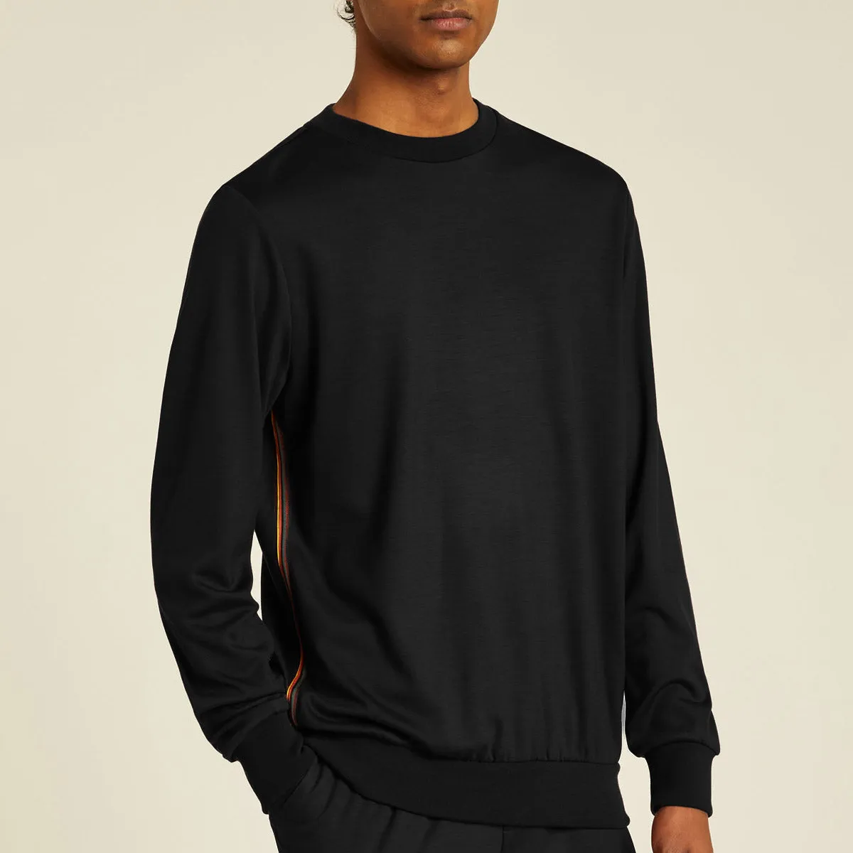 Paul Smith - 'Artist Stripe' Wool Sweatshirt in Black