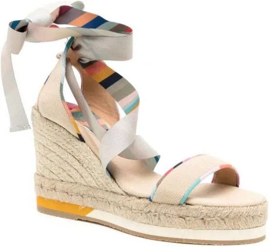 Paul Smith Quilan 50mm Swirl-print sandals Neutrals