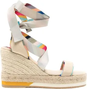 Paul Smith Quilan 50mm Swirl-print sandals Neutrals