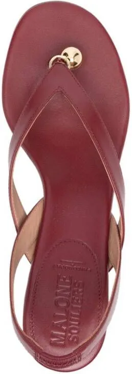 Philosophy Di Lorenzo Serafini x Malone Souliers Lucie 70mm leather sandals Red