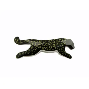 PRESTIGE Crystal, #4006 Fancy Stone Panther with Spots 27x10mm, Jet (1 Piece)