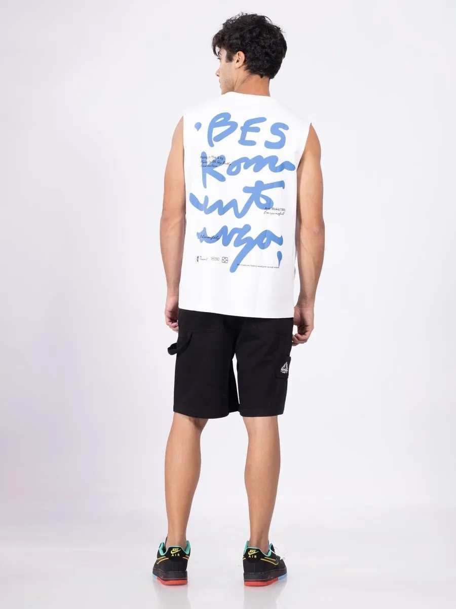 Prime Cut White Tank Men