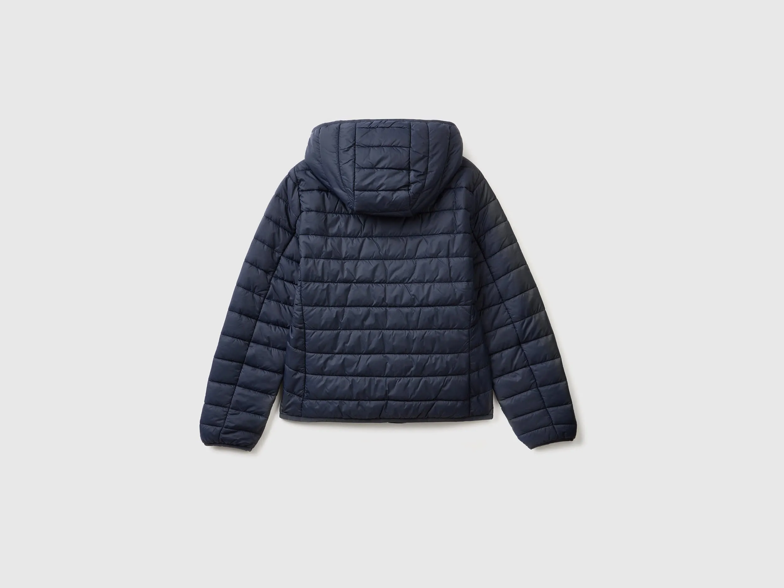 Puffer jacket with recycled wadding - Dark Blue | Benetton