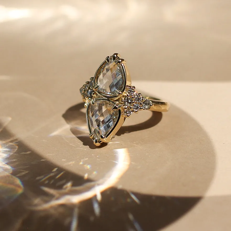 Pyrus Double Pear Diamond Ring