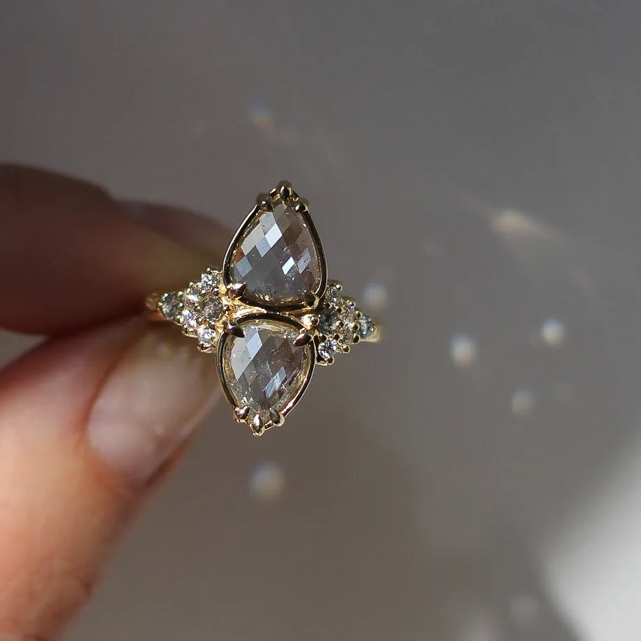 Pyrus Double Pear Diamond Ring