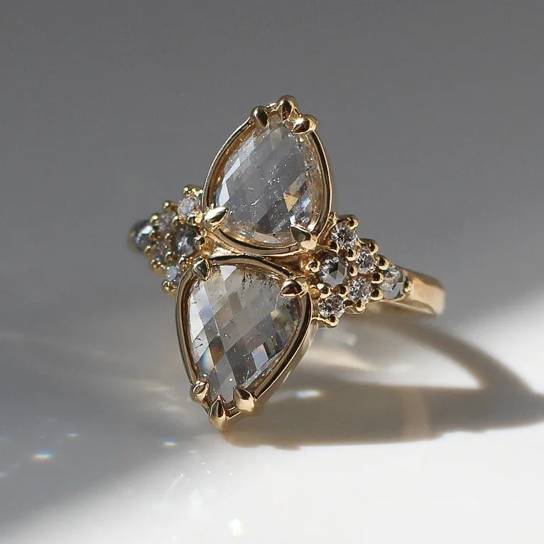 Pyrus Double Pear Diamond Ring