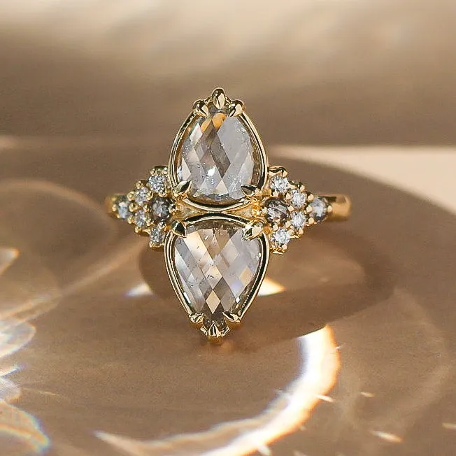 Pyrus Double Pear Diamond Ring