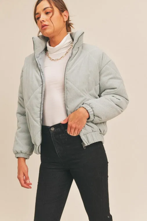 Quilted Bomber Jacket