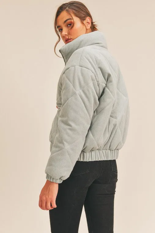 Quilted Bomber Jacket