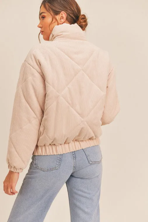 Quilted Bomber Jacket