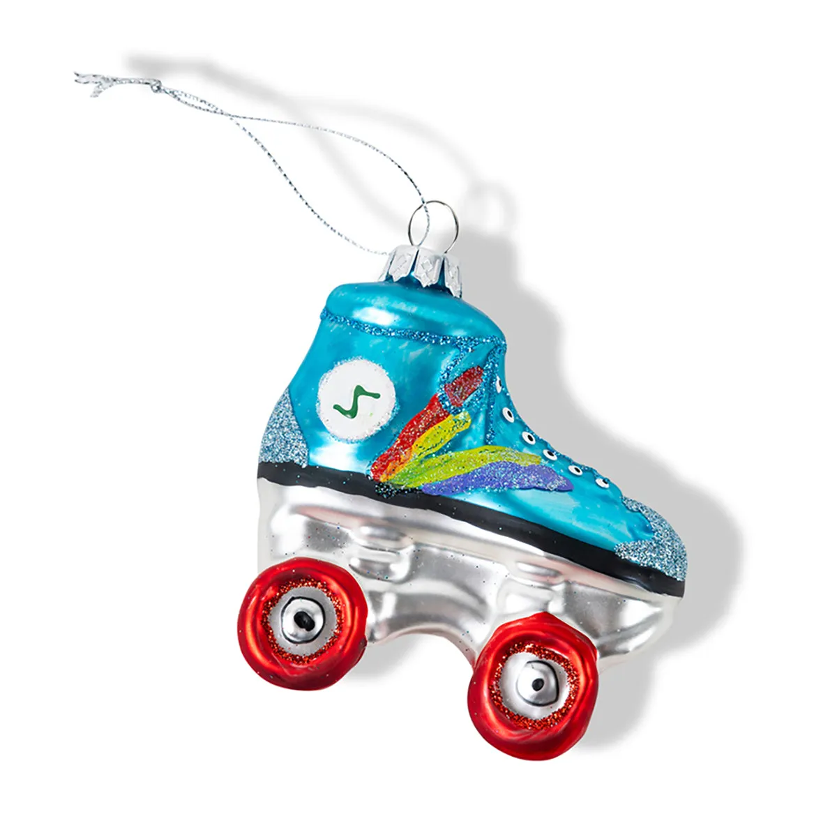 Rainbow Rollerskate Ornament