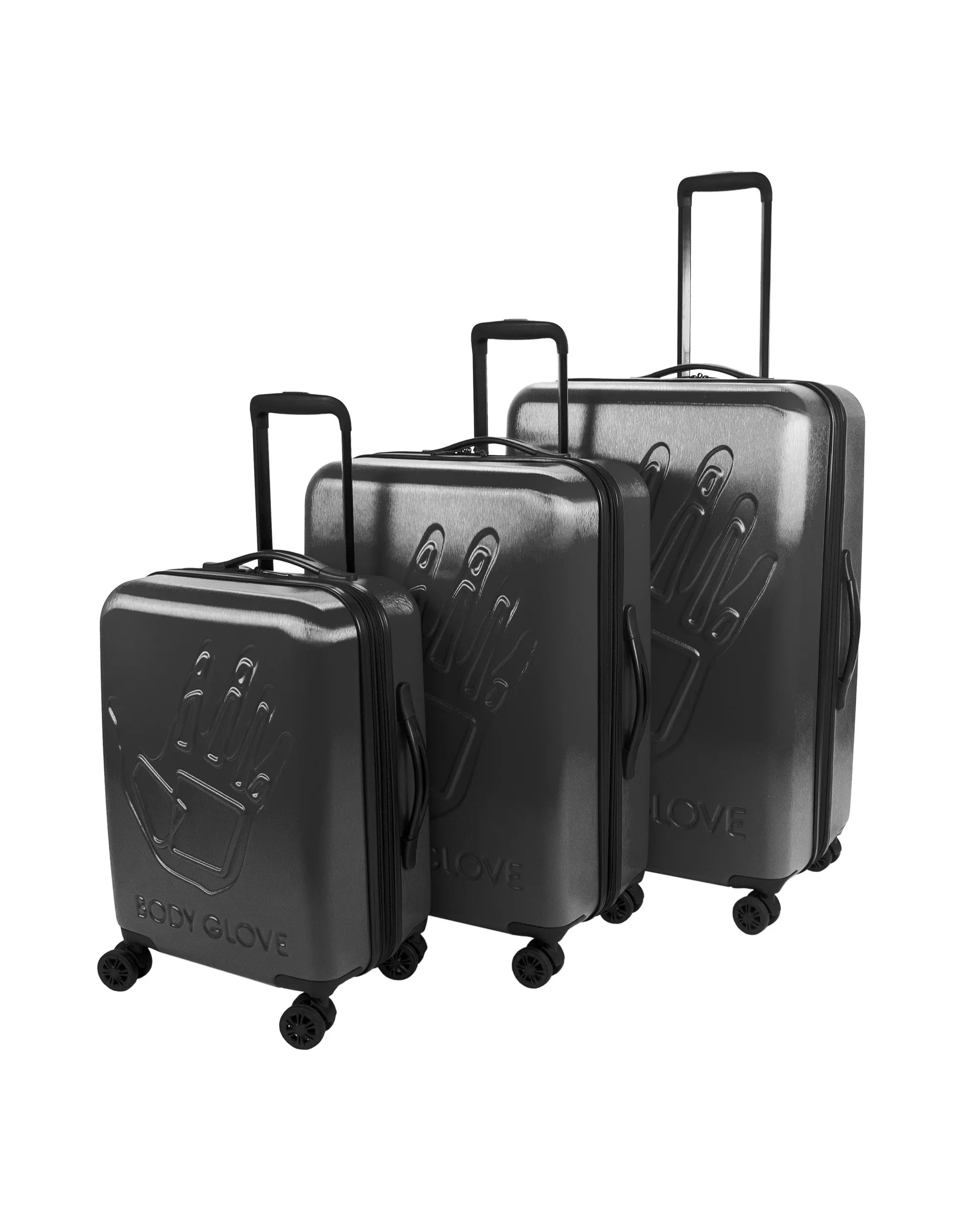 Redondo 3-Piece Hardside Spinner Luggage Set - Charcoal Haze