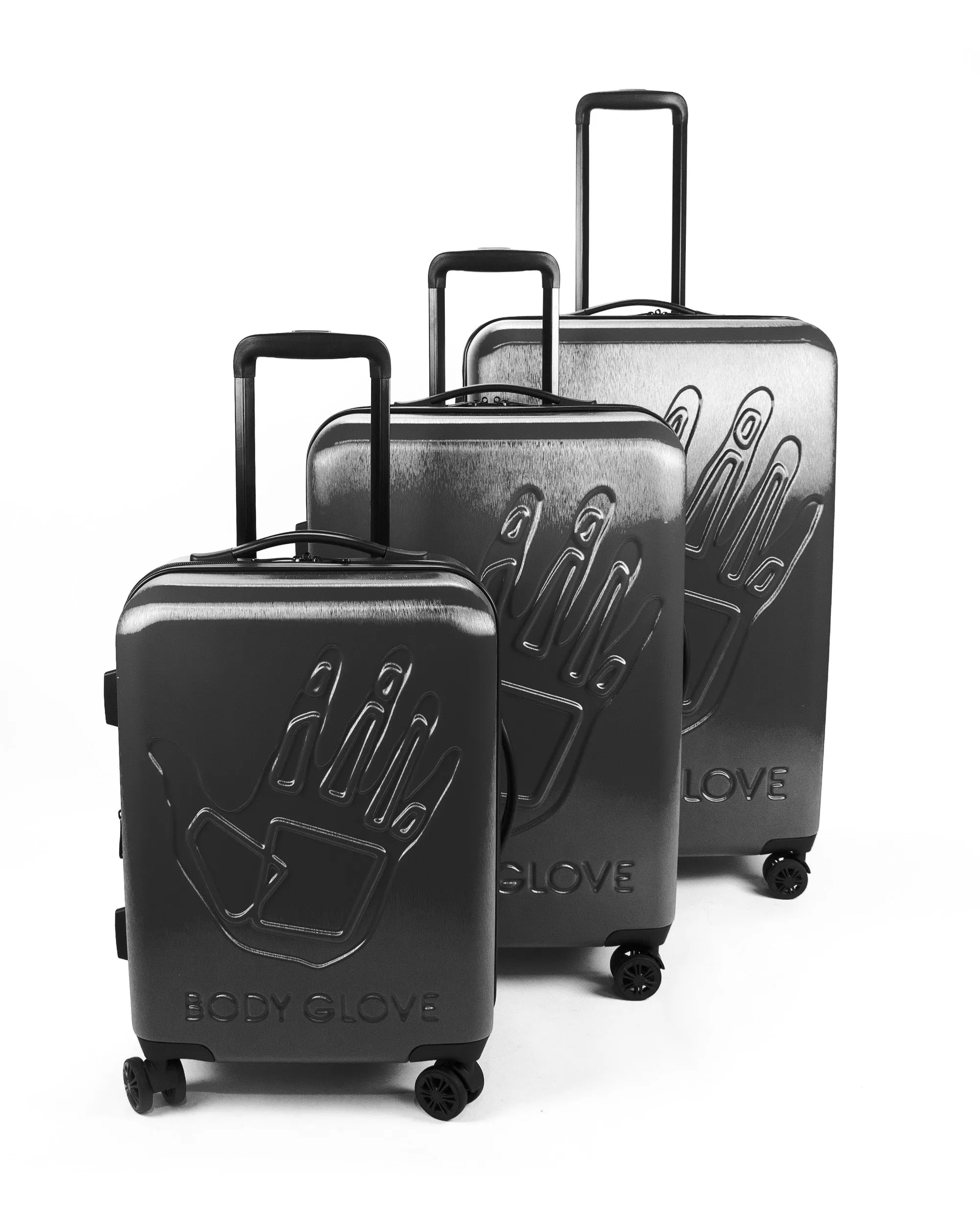 Redondo 3-Piece Hardside Spinner Luggage Set - Charcoal Haze