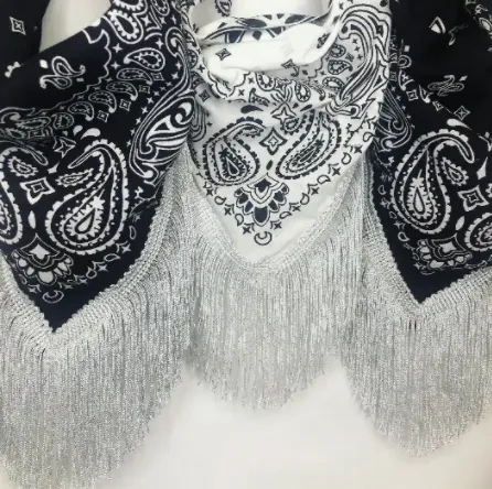 Rhinestone Fringe Bandana