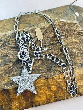 Rhinestone Star Necklace