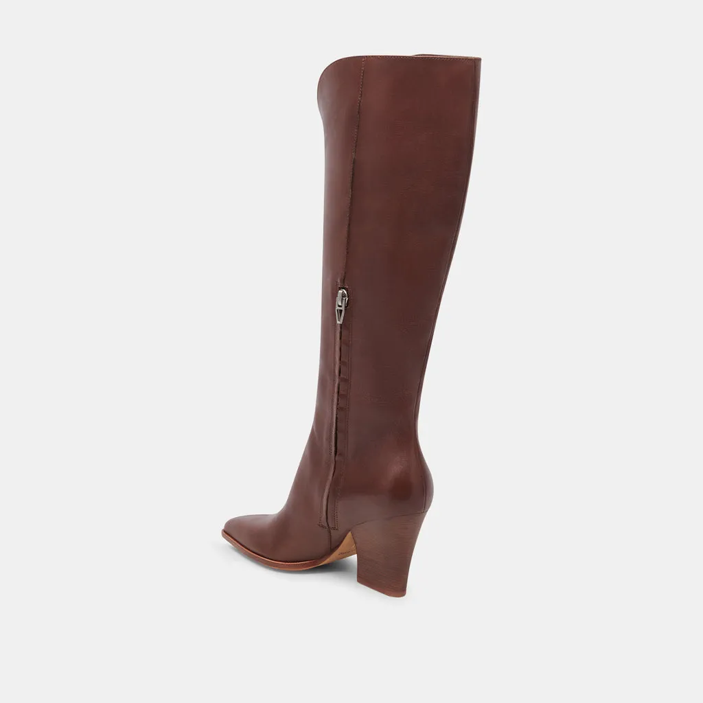 Rocky Boots Chocolate Dritan Leather | Chocolate Leather Knee-High Boots– Dolce Vita 6908079669314