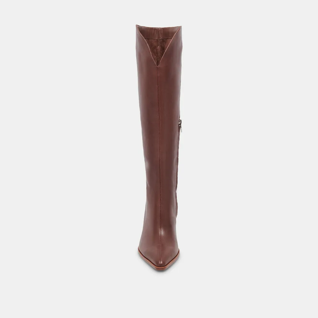 Rocky Boots Chocolate Dritan Leather | Chocolate Leather Knee-High Boots– Dolce Vita 6908079669314