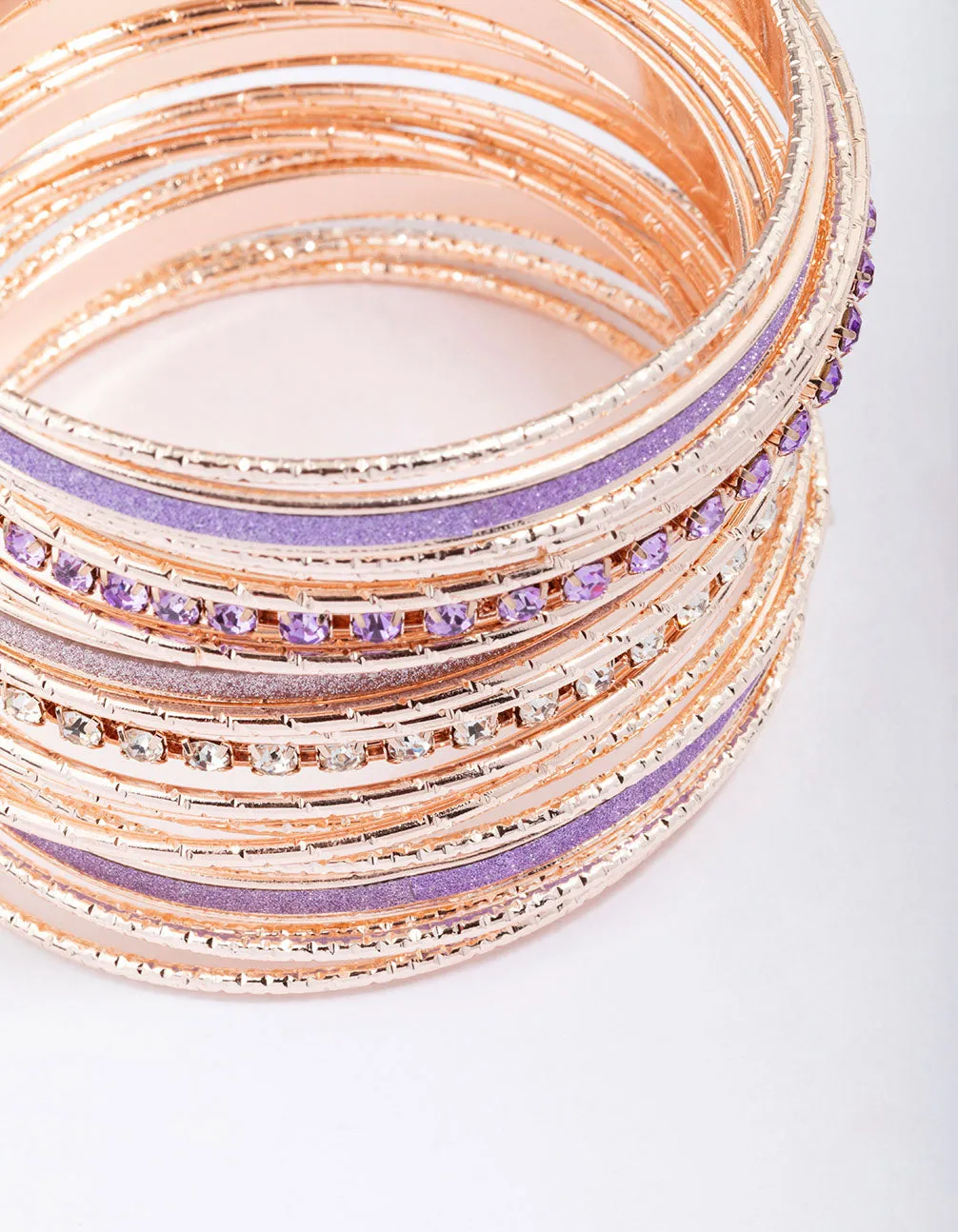 Rose Gold Cupchain Glitter Bracelet Pack