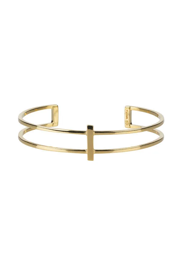 Row Bracelet, Gold