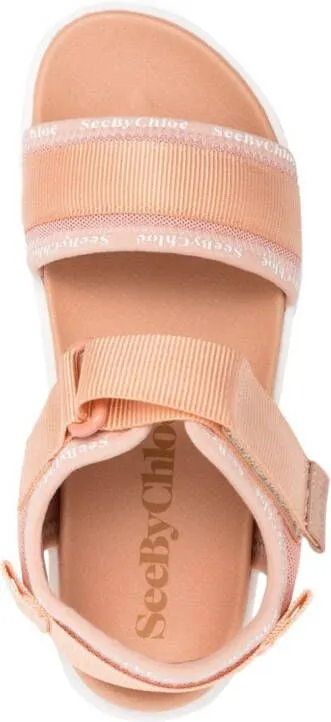 See by Chloé Pipper 45mm flatform sandals Neutrals