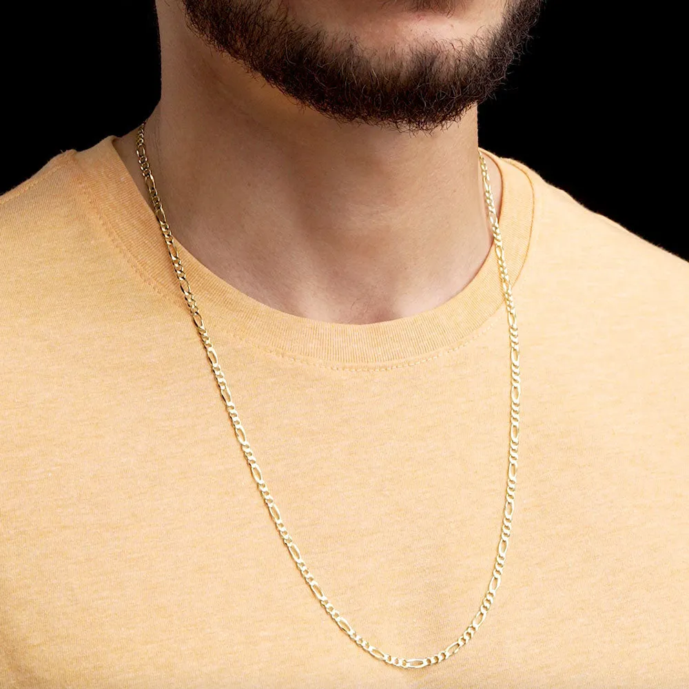 Solid Gold Figaro Chain