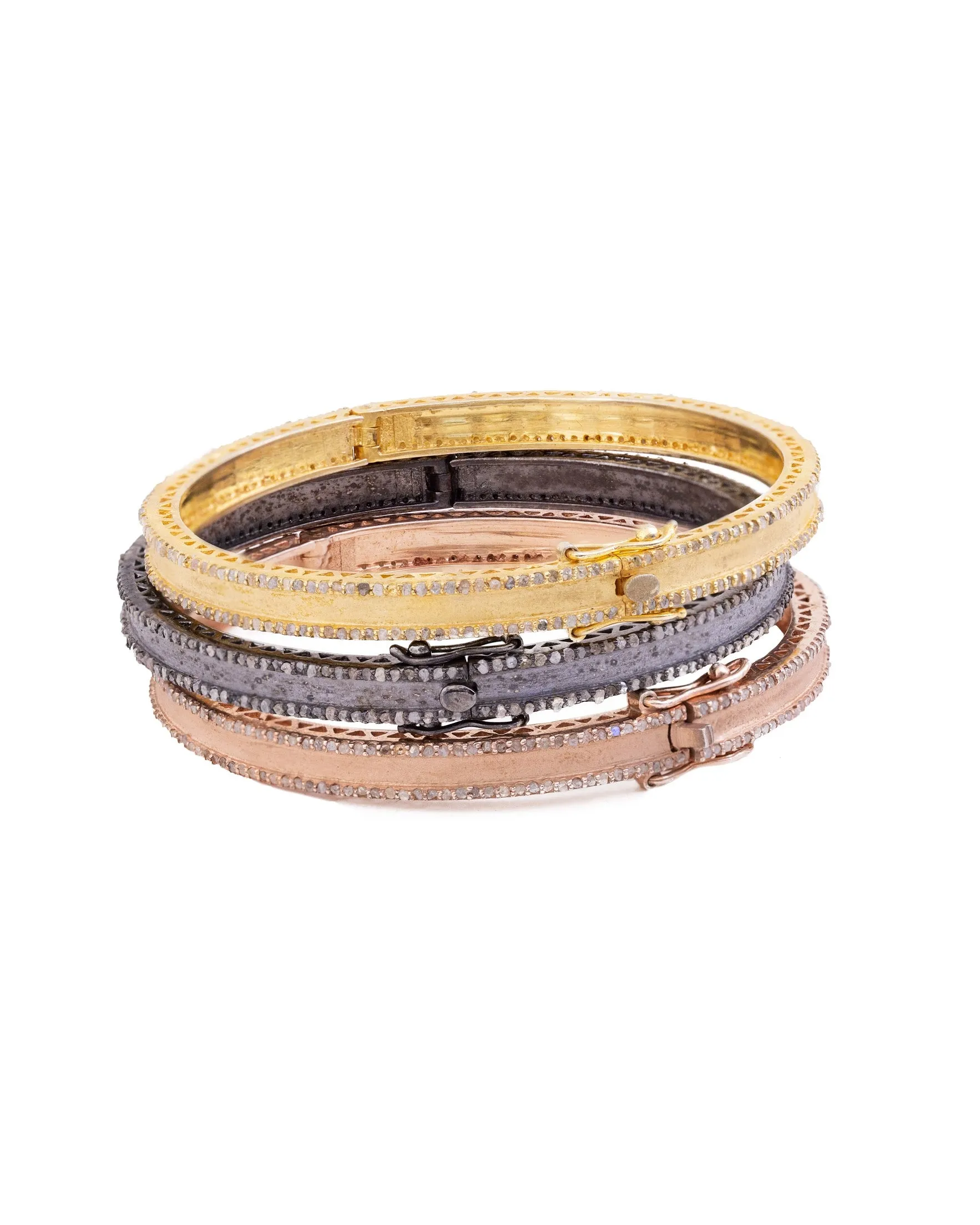 S.Row Designs Diamond Edged Bangles