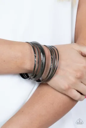 Stackable Stunner - Black ~ Paparazzi Bracelet