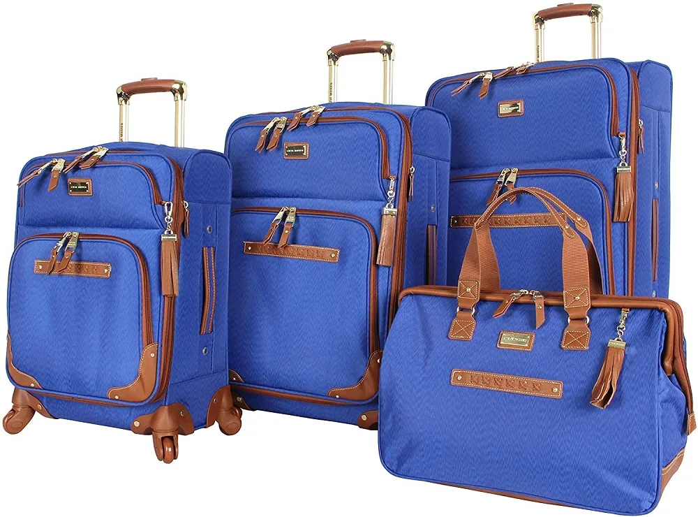 Steve Madden Blue 4-Piece Luggage Set 