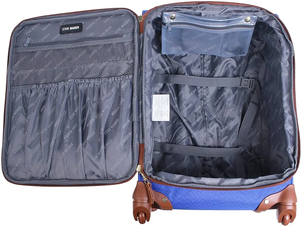 Steve Madden Blue 4-Piece Luggage Set 