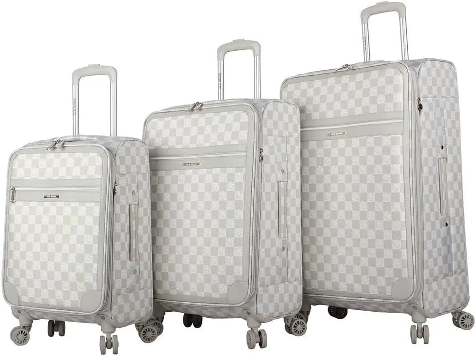 Steve Madden Chalet Light Grey 3-Piece Luggage Set 